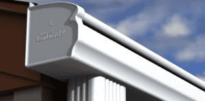 white gutters installed by a professional gutter company