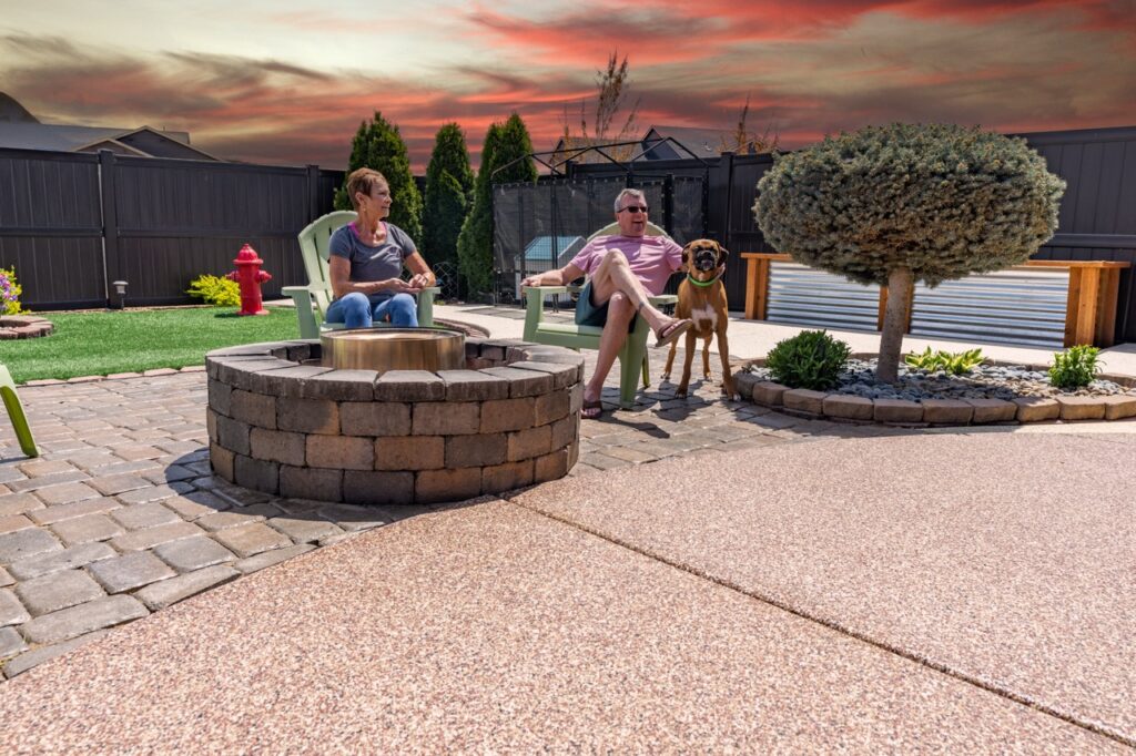 penntek outdoor living space concrete coating services
